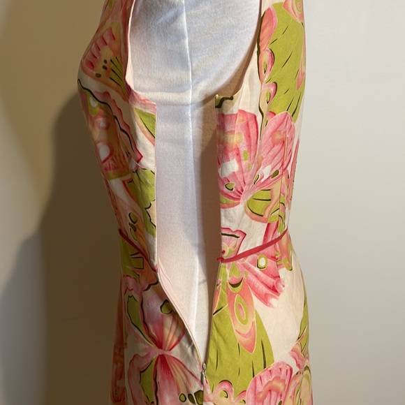 Papell butterfly print dress - Picture 3 of 5